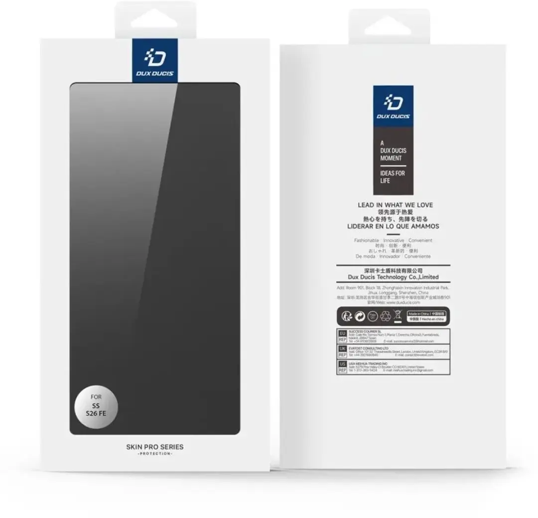 Dux Ducis Skin Pro Hoesje Samsung Galaxy S26 FE - Zwart - afbeelding 3 van 6