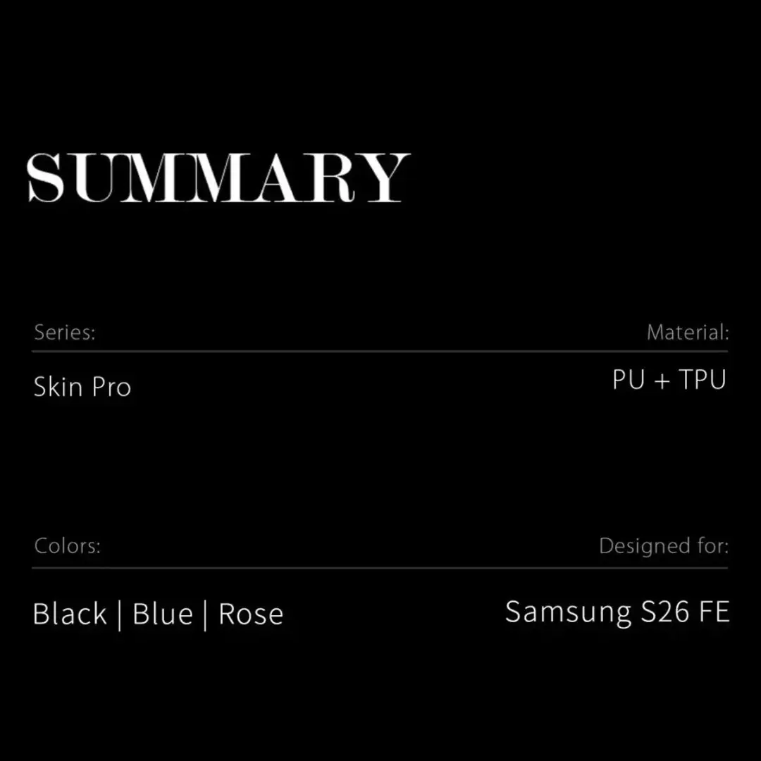 Dux Ducis Skin Pro Hoesje Samsung Galaxy S26 FE - Blauw - afbeelding 2 van 6