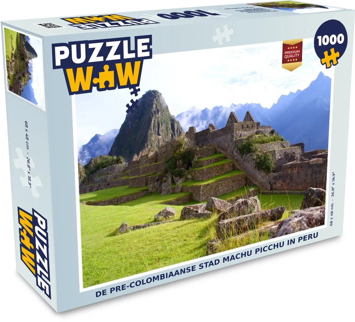 PuzzleWow Machu Picchu Legpuzzel 1000 Stuks - Multicolor