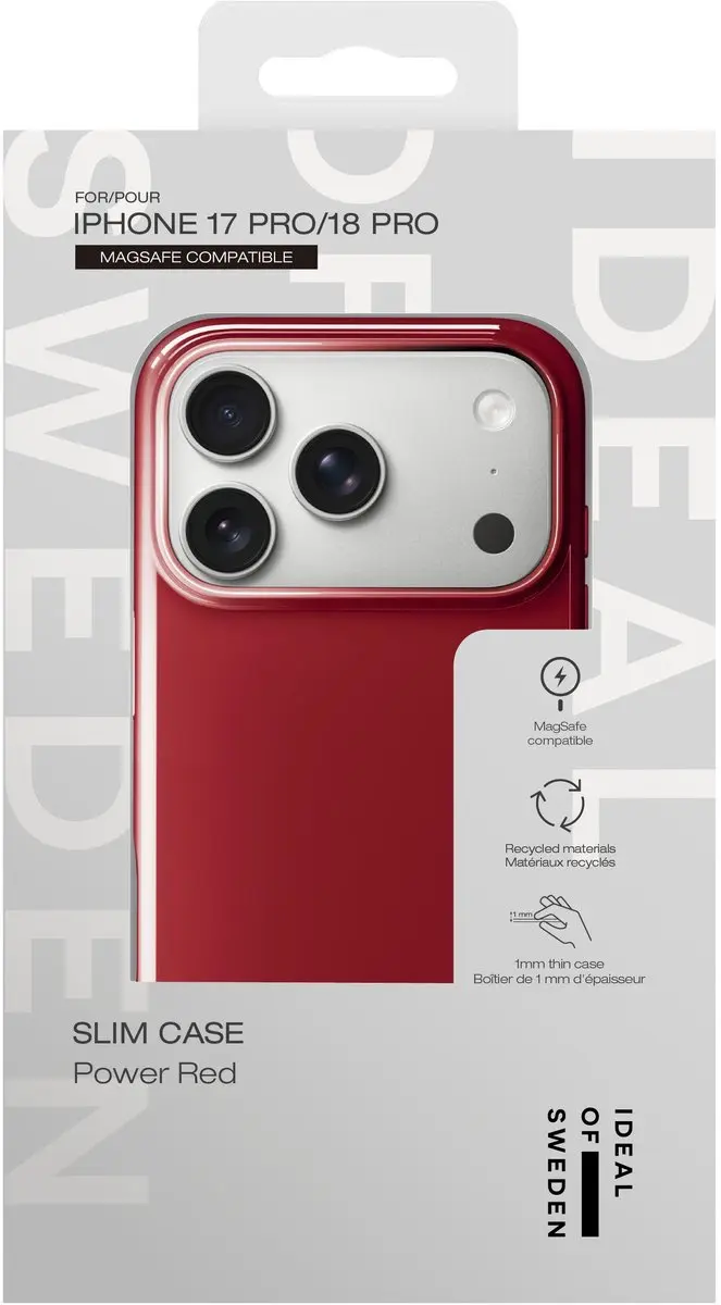 iDeal of Sweden Slim Case iPhone 18/17 Pro - Power Red - MagSafe - afbeelding 4 van 4