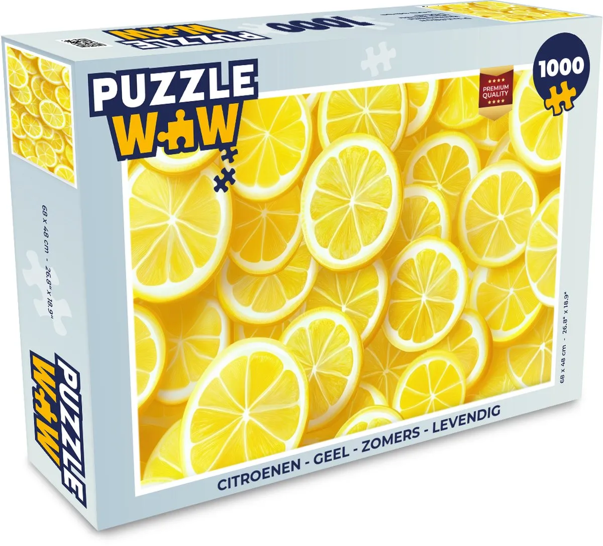 PuzzleWow Citroenen Legpuzzel 1000 Stuks - Multicolor