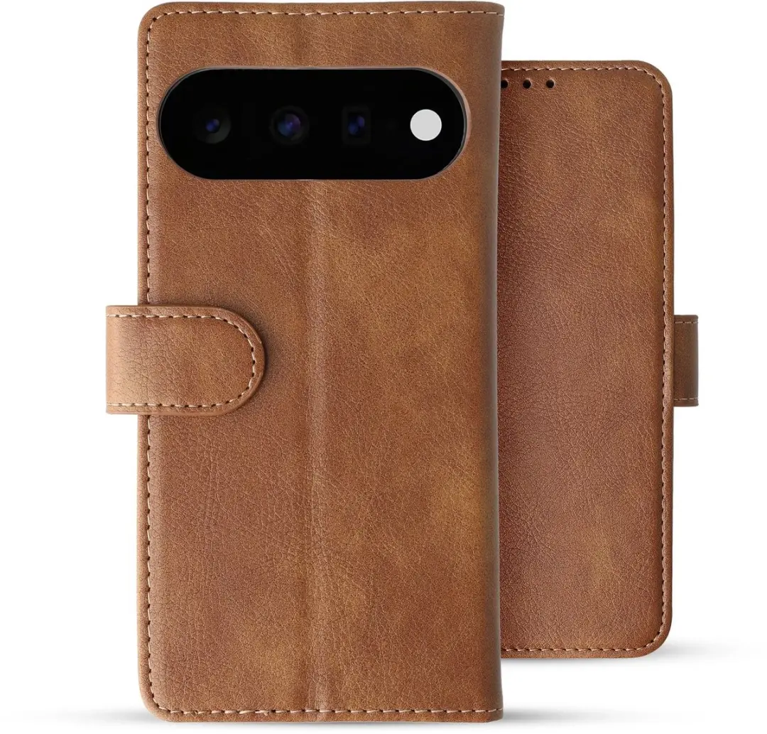 Rosso Element Wallet Book Case Google Pixel 11 - 3 Pasjes - Bruin - afbeelding 5 van 6