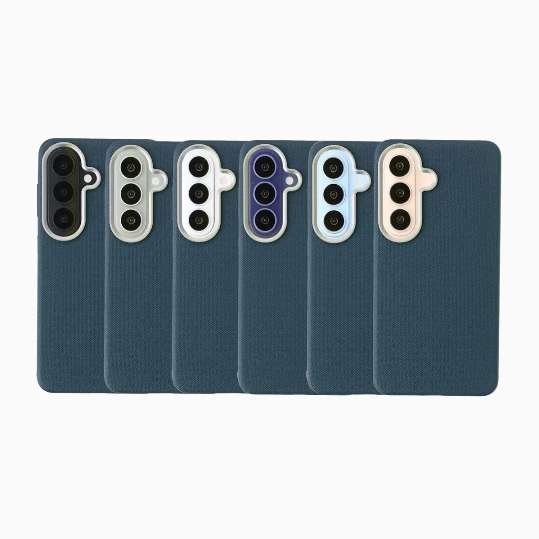 Accezz Hoesje Samsung Galaxy S26 - Mesh Backcover Donkerblauw - afbeelding 5 van 6