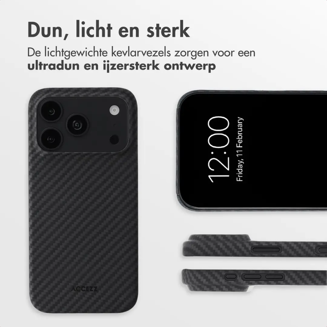 Accezz Hoesje iPhone 18 Pro/17 Pro - Zwart - afbeelding 3 van 6