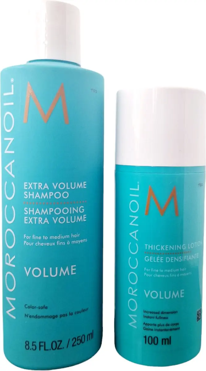 Moroccanoil Twin pack Volume Shampoo 250ml + Thickening Lotion 100ml