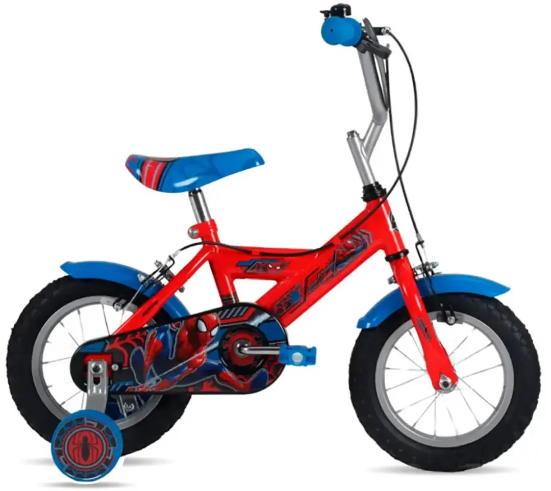 Disney Spider-Man Kinderfiets 12 inch - Rood/Blauw - afbeelding 2 van 2