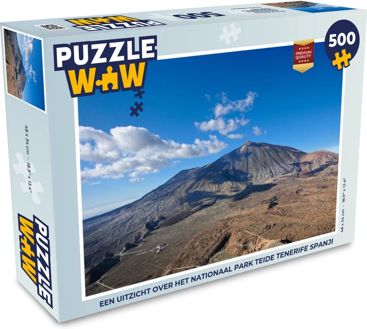PuzzleWow Legpuzzel Teide Tenerife 500 Stuks - Multicolor