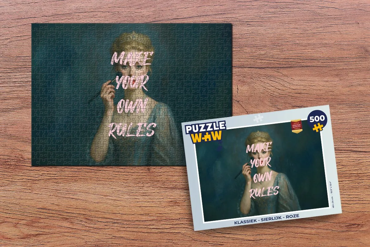 PuzzleWow Legpuzzel 500 Stuks - Roze