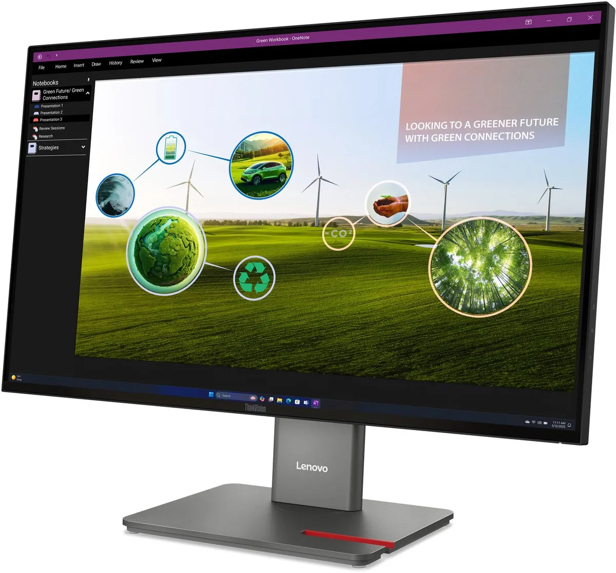 Lenovo ThinkVision P27Q-40 Monitor 27" - Zwart - afbeelding 6 van 6