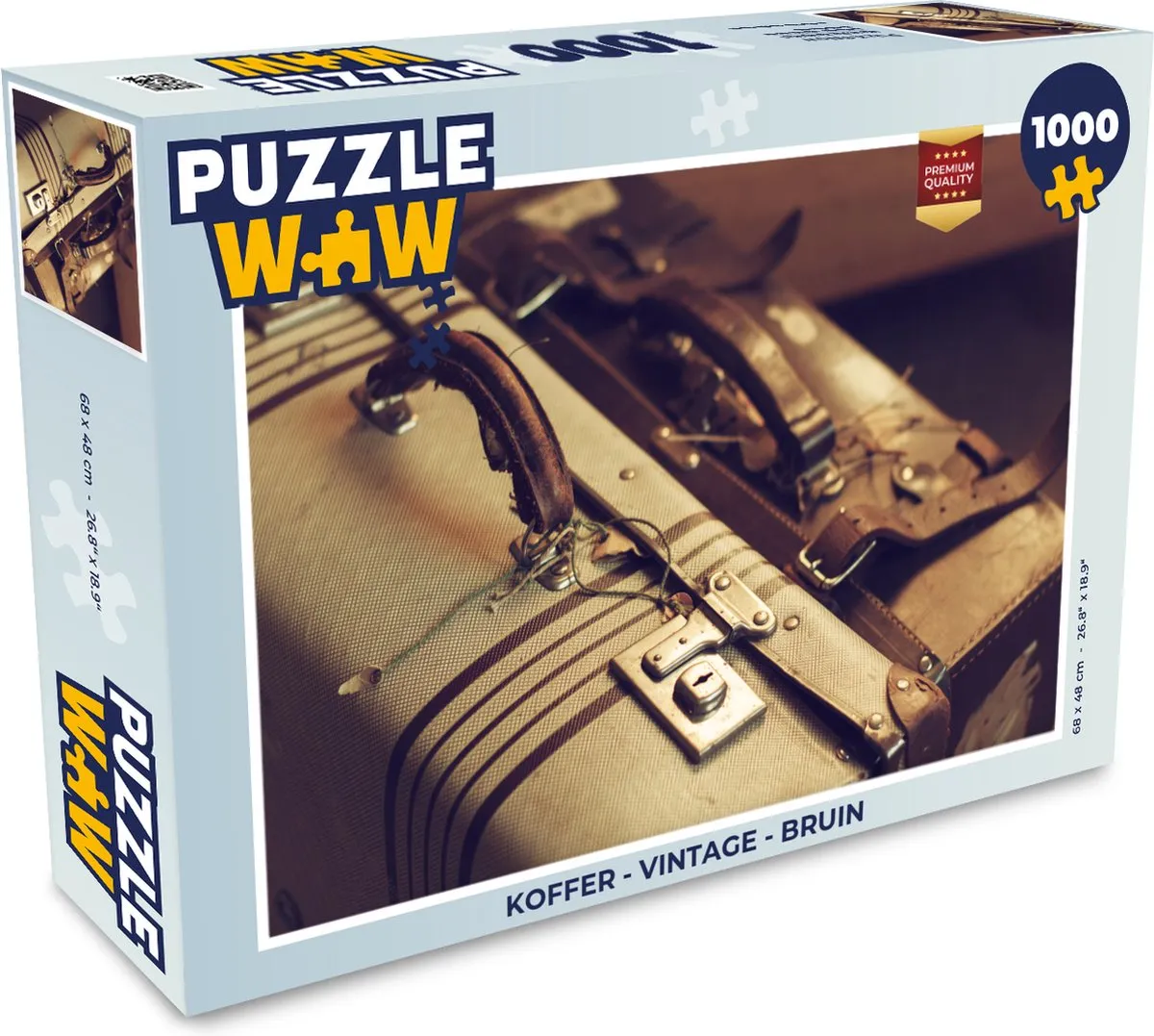 PuzzleWow Vintage Legpuzzel 1000 Stuks - Multicolor