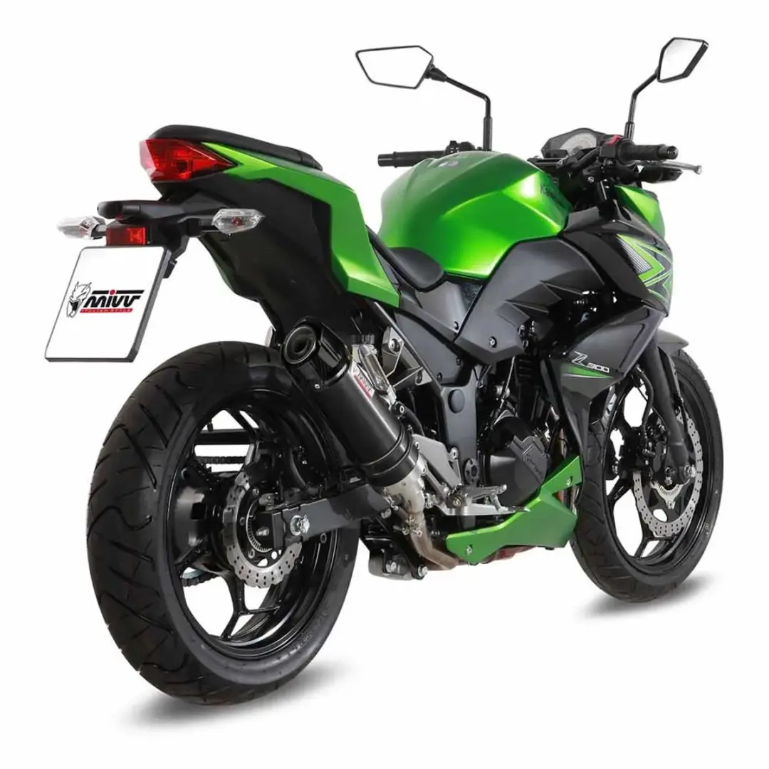 Mivv GP Kawasaki Ninja 300/Z300 Slip-On Uitlaatdemper - Zilver - afbeelding 3 van 4