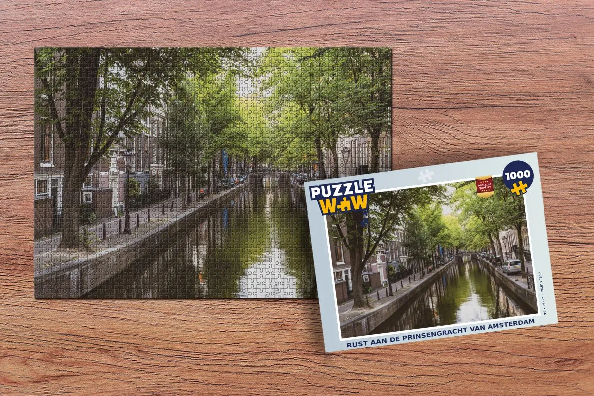 PuzzleWow Legpuzzel Rust aan de Prinsengracht 1000 Stuks - Multicolor