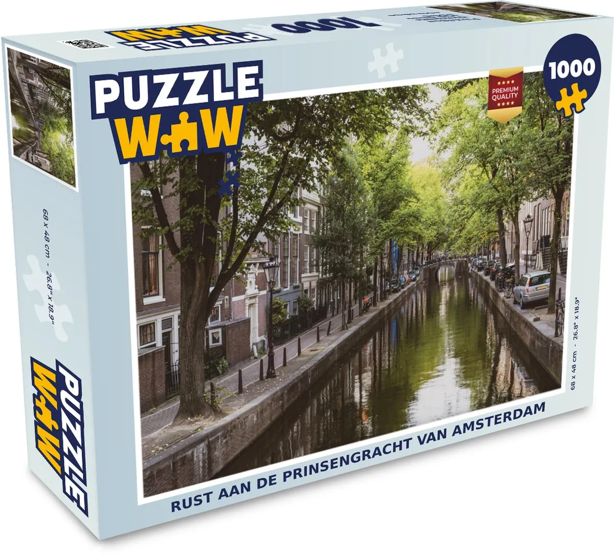 PuzzleWow Legpuzzel Rust aan de Prinsengracht 1000 Stuks - Multicolor