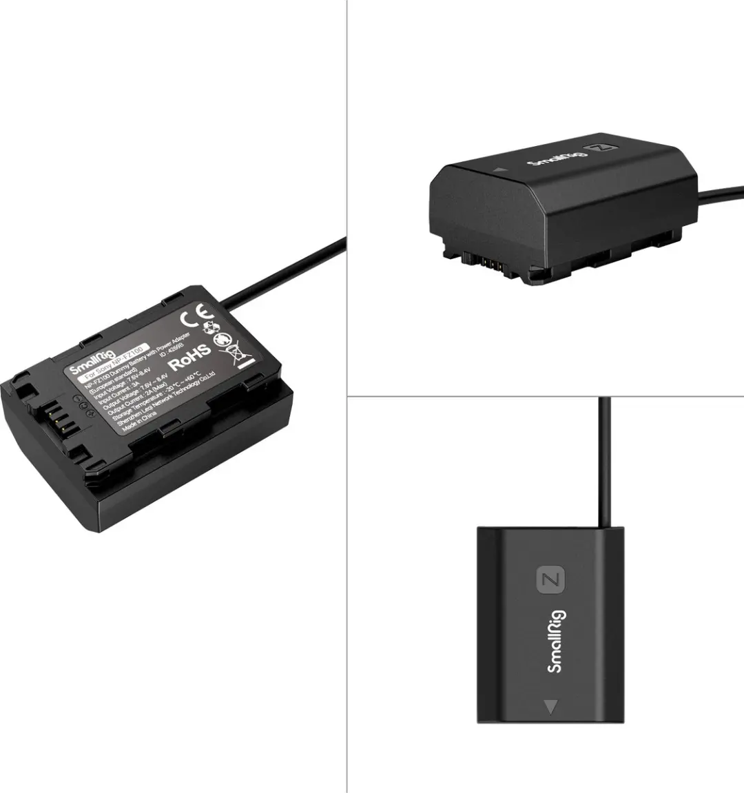 SmallRig 4269B Dummy Accu Sony NP-FZ100 Adapter