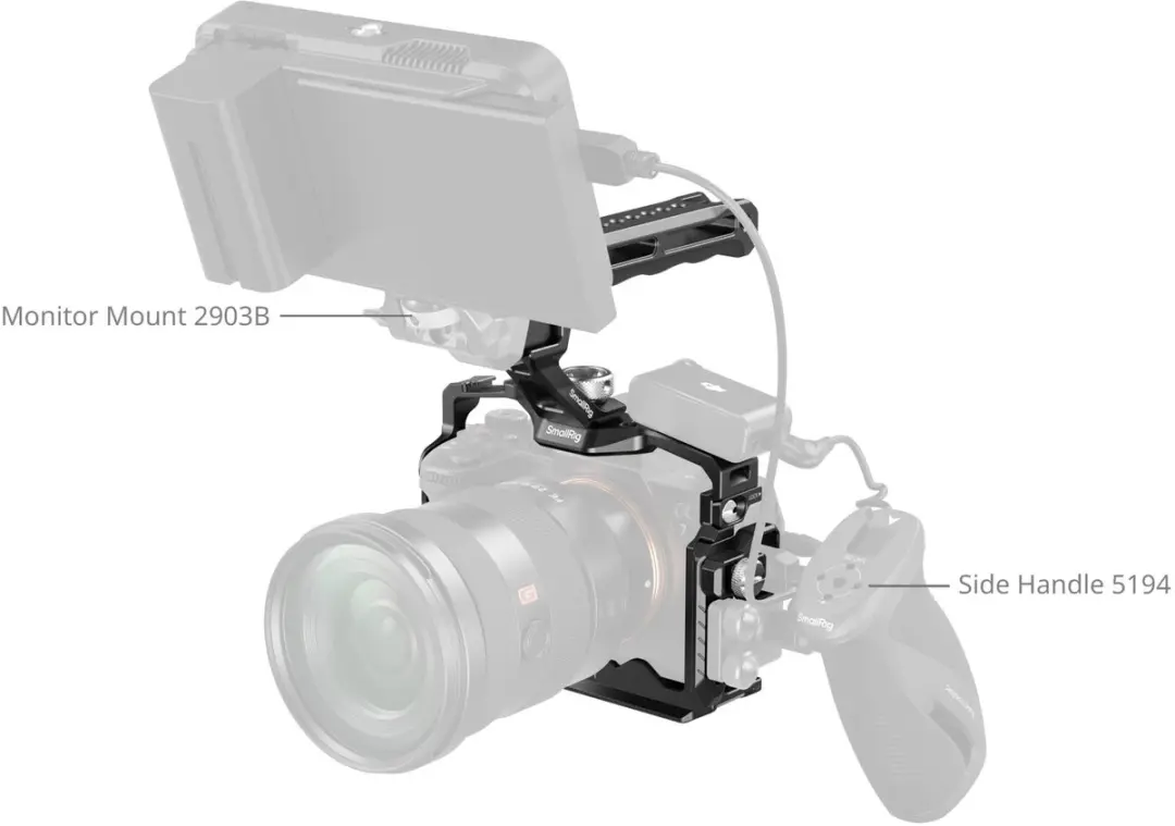 SmallRig Cage Kit 3668C voor Sony Alpha 7R V/IV/7S III