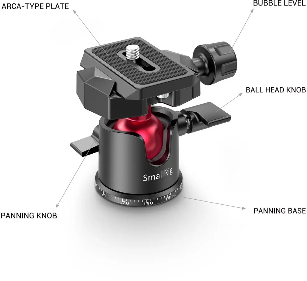 SmallRig 2664 Tafelstatief - Panoramisch Arca-Swiss