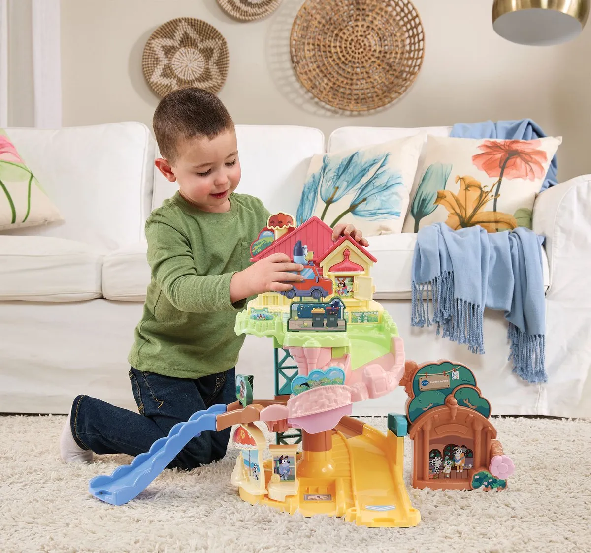 VTech Toet Toet Auto's Bluey Speelset - Bluey's Buurt - Multi
