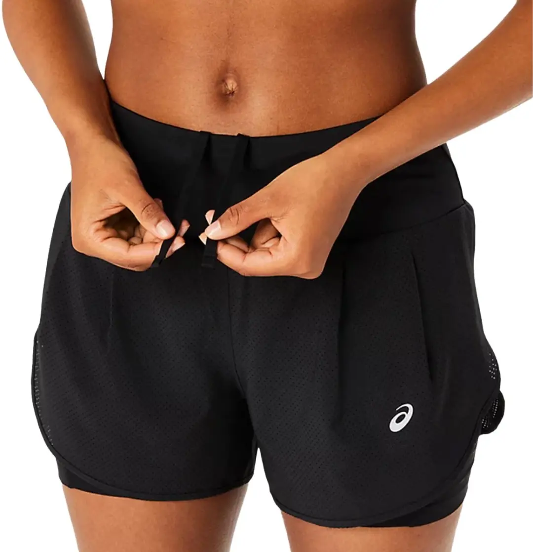 Asics Road 2-in-1 3.5in Korte Broek Zwart XL Vrouw