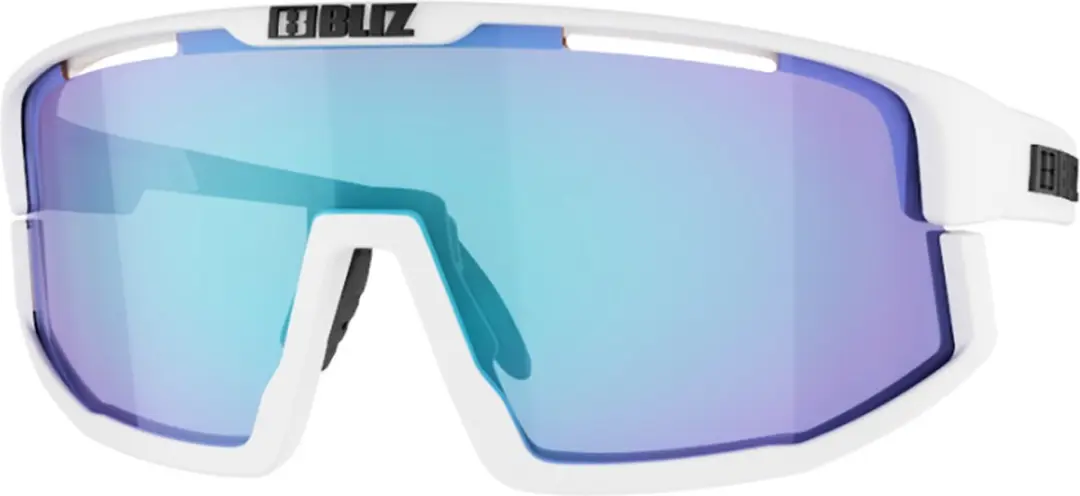 Bliz Vision Sportbril OZB7001-04 - Matte White/Smoke & Blue Mirror