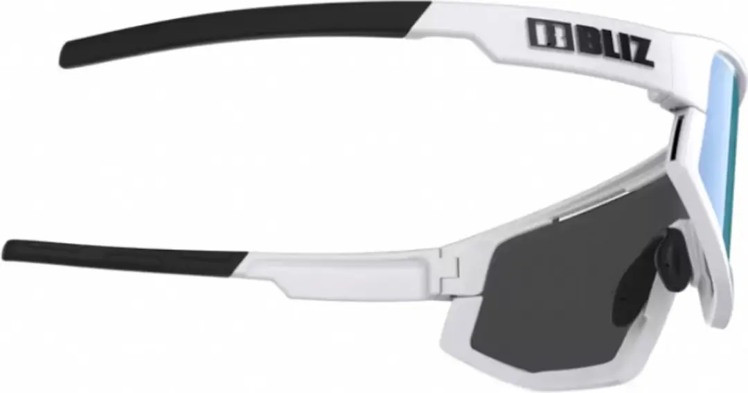 Bliz Vision Sportbril OZB7001-04 - Matte White/Smoke & Blue Mirror