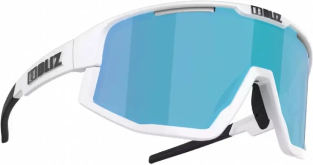 Bliz Vision Sportbril OZB7001-04 - Matte White/Smoke & Blue Mirror