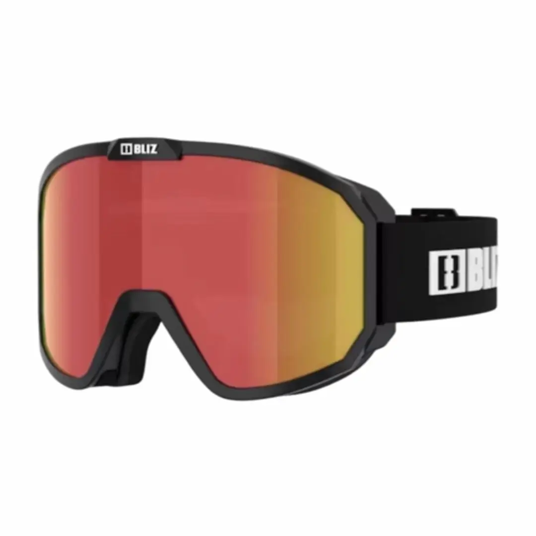 Bliz Rave Skibril - Matt Black - Oranje Lens
