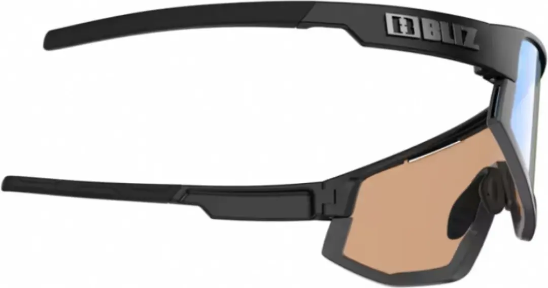 Bliz Vision Sportbril OZB7001-02 - Matte Black Nano Optics Nordic/Coral-Orange Blue Mirror