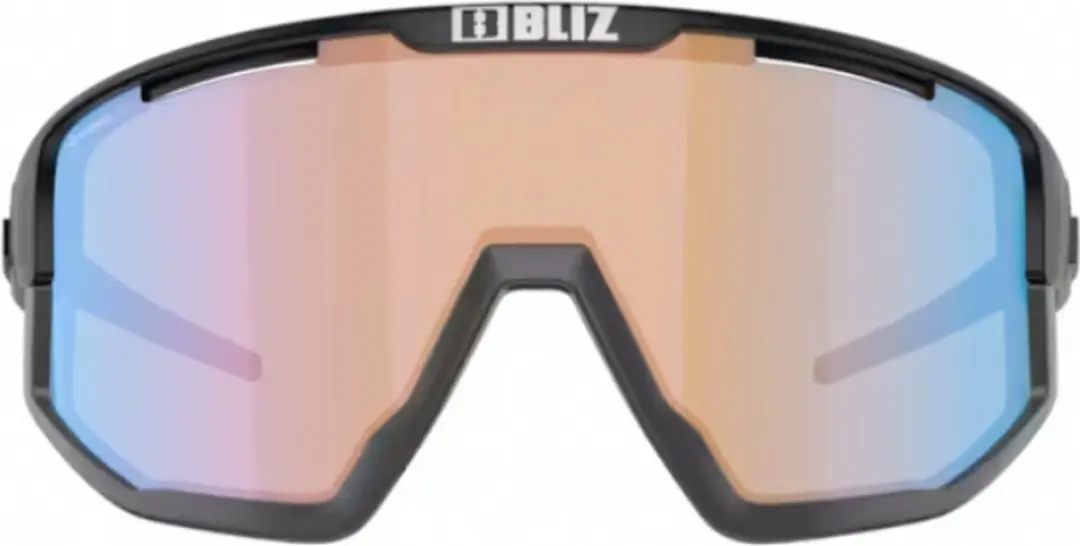 Bliz Vision Sportbril OZB7001-02 - Matte Black Nano Optics Nordic/Coral-Orange Blue Mirror