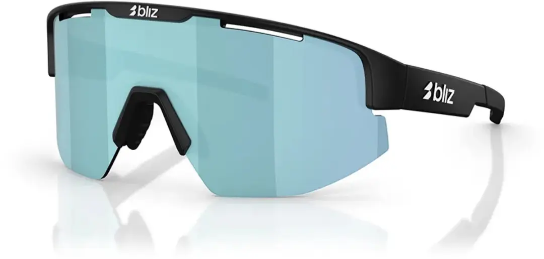 Bliz Matrix Small Sportbril OZB7007-07 - Matte Black/Smoke & Iceblue Mirror