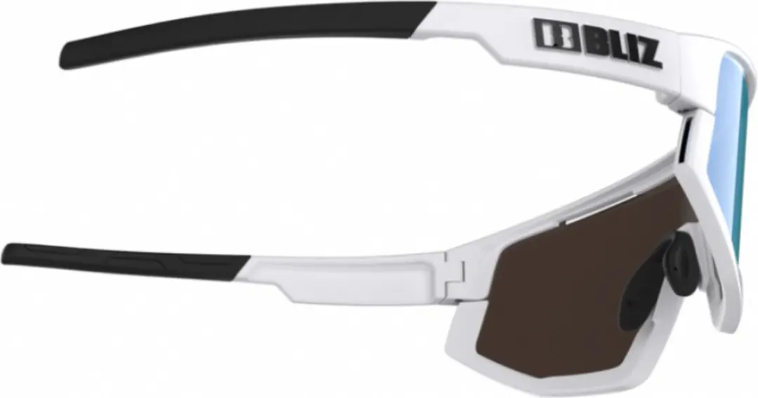 Bliz Fusion OZB7013-02 Zonnebril - Matte White/Smoke & Blue Mirror
