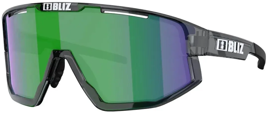 Bliz Fusion Small Sportbril OZB7013-03 - Crystal Black/Brown&Green Mirror