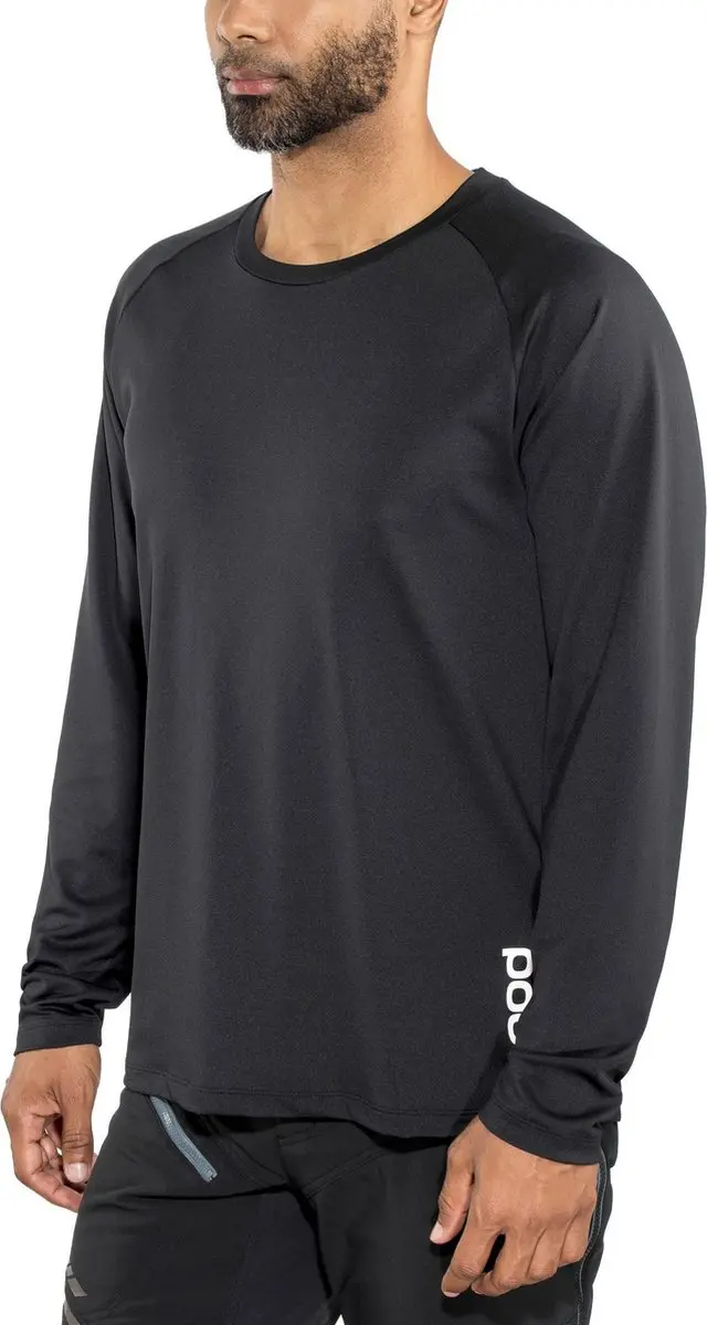 POC Resistance DH Longsleeve Jersey Heren, carbon black Maat XL