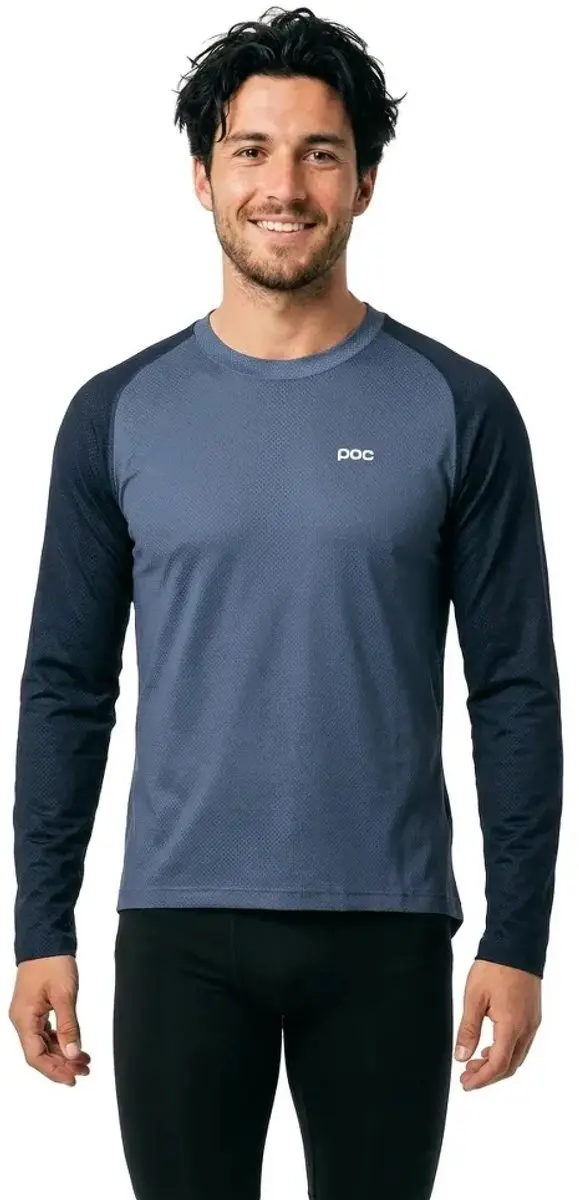 POC Motion Air Langarm Enduro Trui - S - Lazurite Blue/Carnelian Orange
