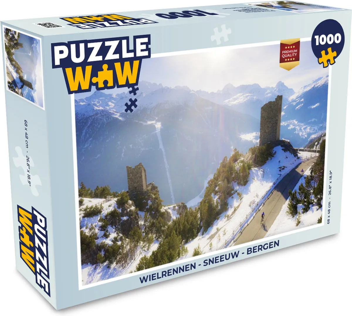 PuzzleWow Wielrennen Legpuzzel 1000 Stuks - Multicolor
