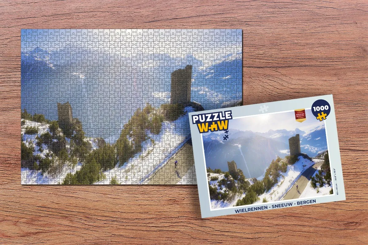 PuzzleWow Wielrennen Legpuzzel 1000 Stuks - Multicolor