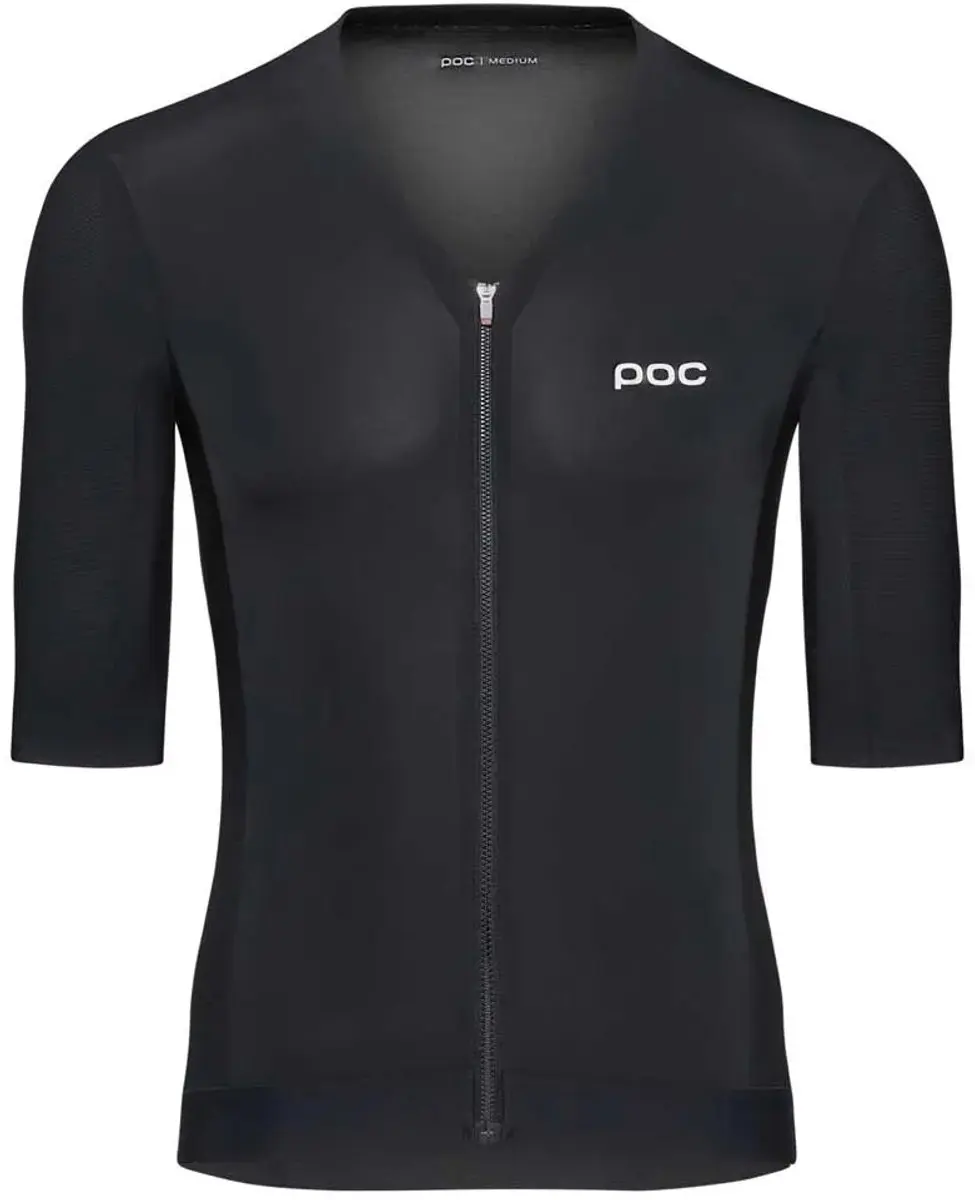 POC Raceday Korte Mouw Wielertrui - L - Uranium Black