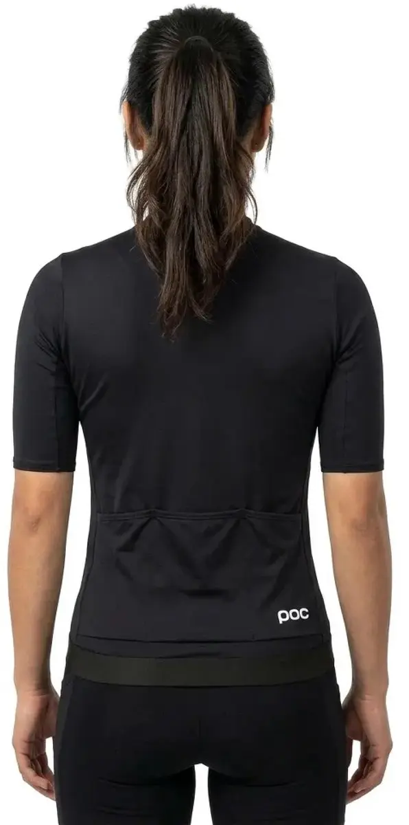 POC Cadence Korte Mouw Wielertrui - XS - Zwart