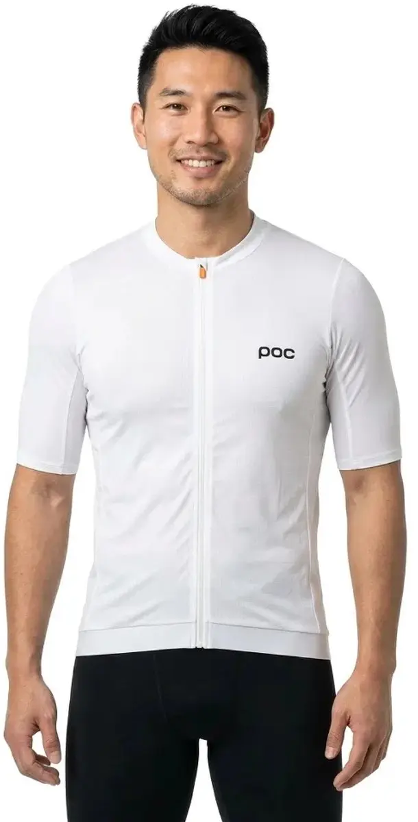 POC Cadence Korte Mouw Wielertrui - XL - Hydrogen White