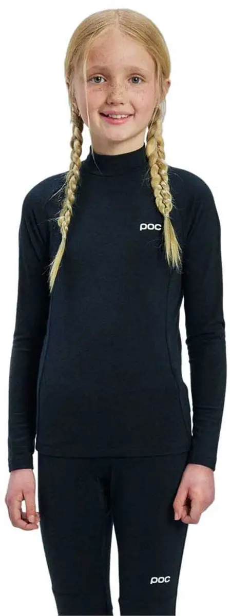 Poc Merino Lange Mouwen Basislaag Zwart 12 Years Jongen