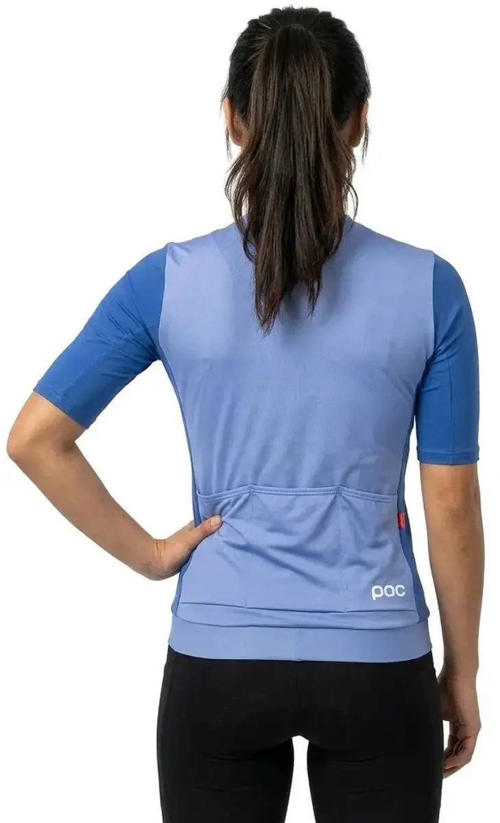 POC Cadence Korte Mouw Wielertrui - M - Bazzite Blue