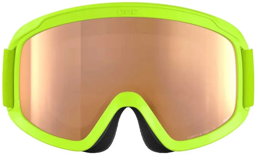 POCito Opsin Skibril Junior - Oranje Lens - Limegroen/Wit