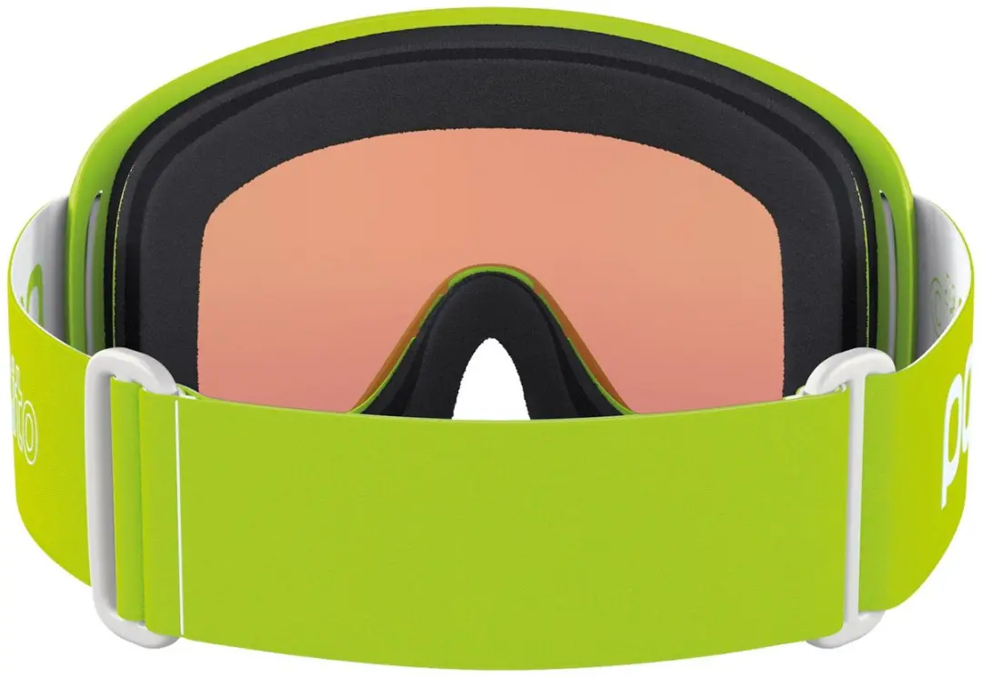 POCito Opsin Skibril Junior - Oranje Lens - Limegroen/Wit