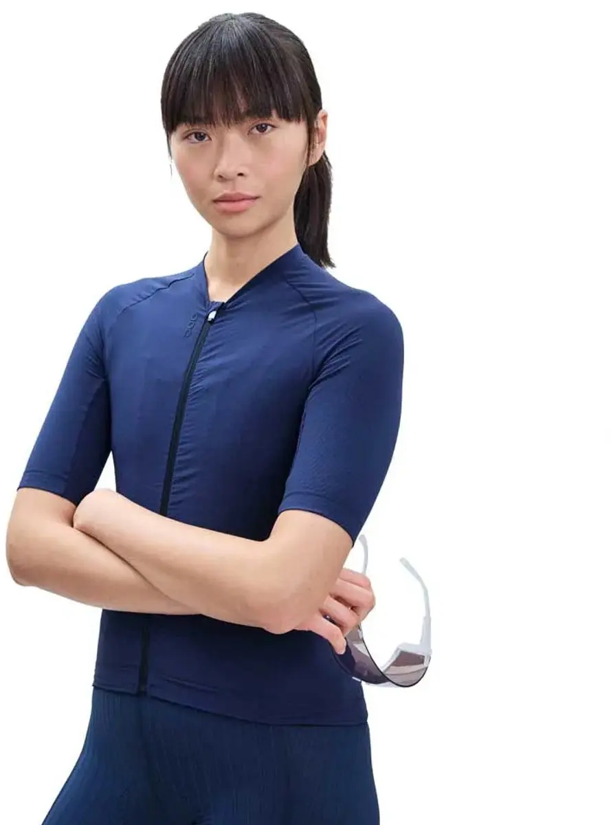 Poc Raceday Korte Mouw Wielertrui Blauw XS Vrouw