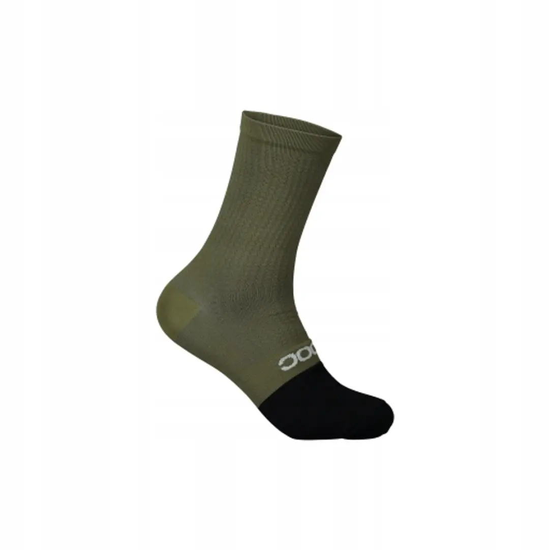 POC Flair Sock Mid Fietssokken Groen/Zwart Maat M (40-42)