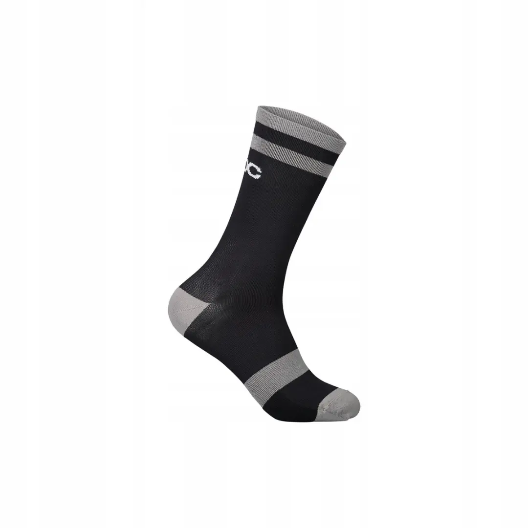 POC Lure MTB Sokken Lang Zwart/Grijs Maat L (43-45)