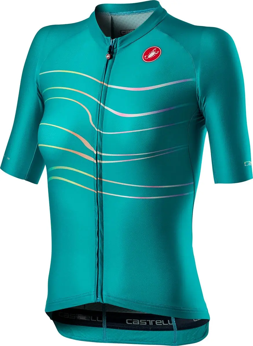 Castelli Fietsshirt korte mouwen Dames Turquoise