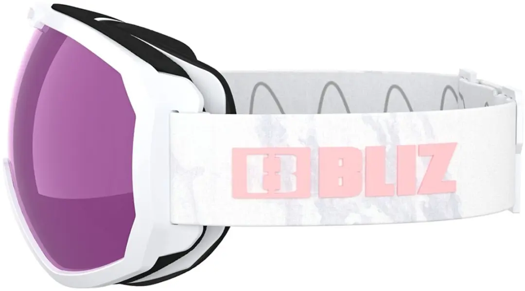 Bliz Charge OTG Skibril - Paars CAT3 - Matt Grey W Blauw Logo