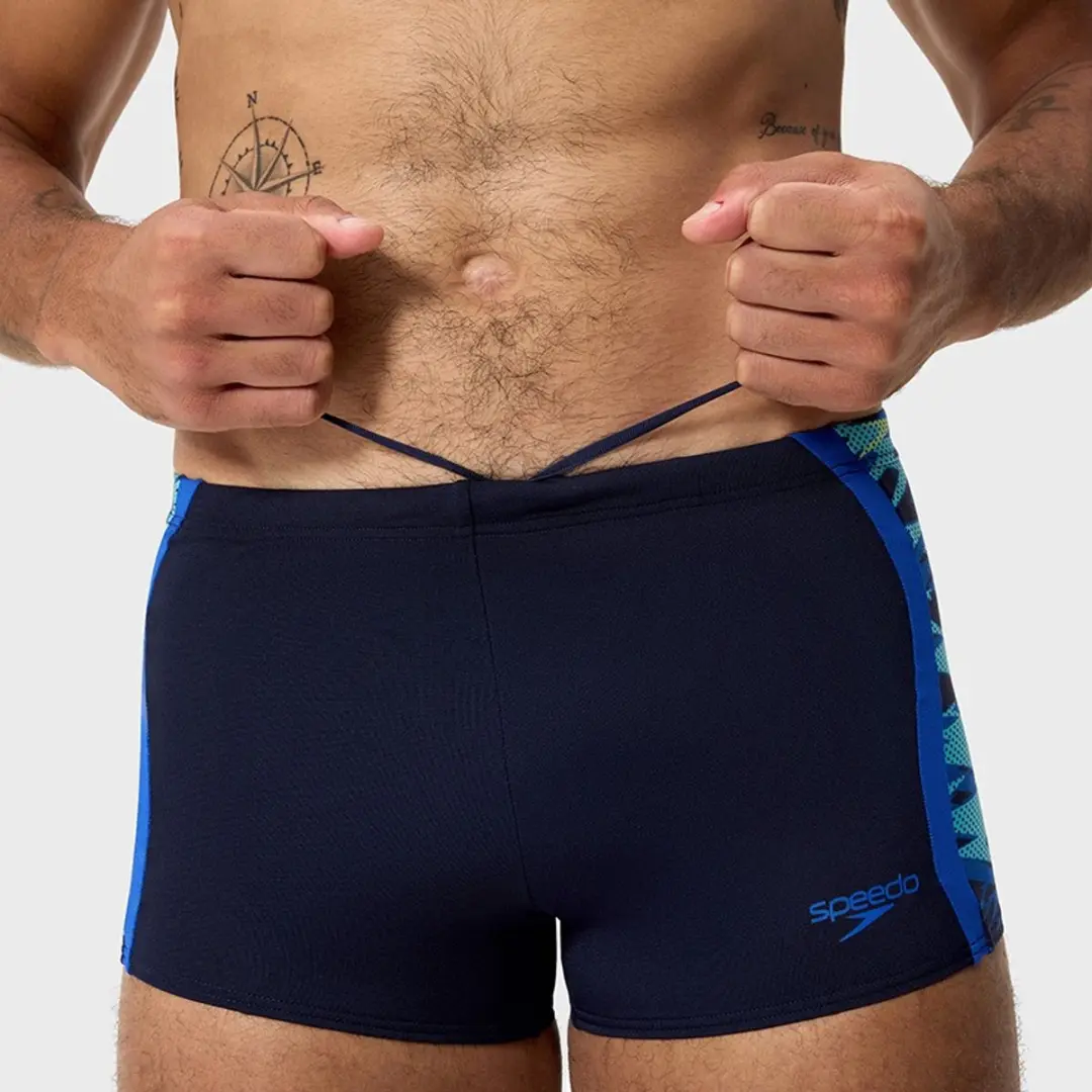 Speedo Hyperboom Splice Zwemboxer - UK 32 - Blauw