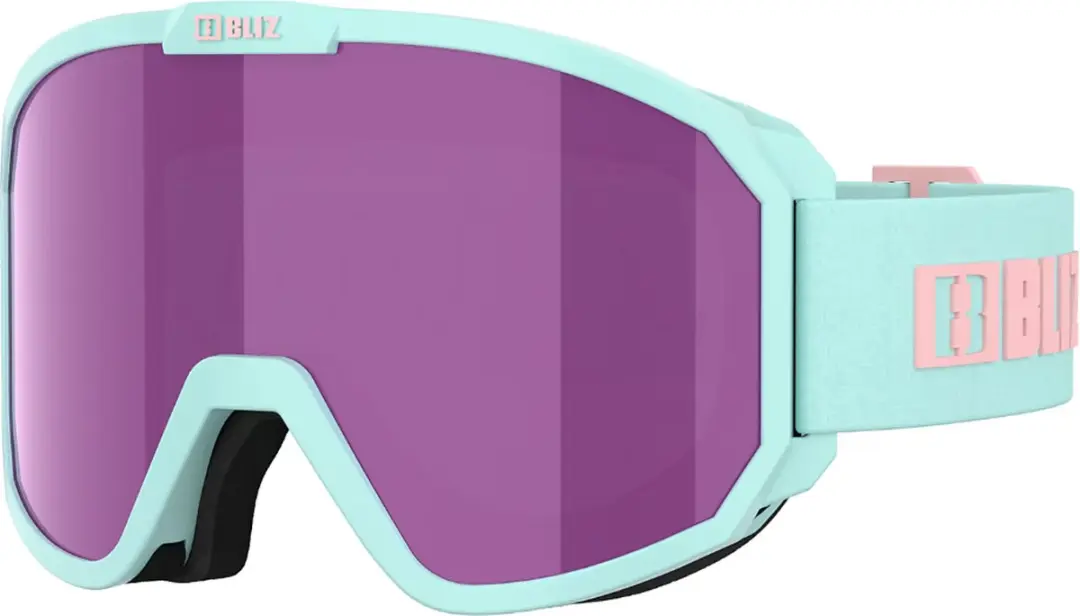 Bliz Rave Skibril CAT3 - Groen/Brown met roze - Multicoating