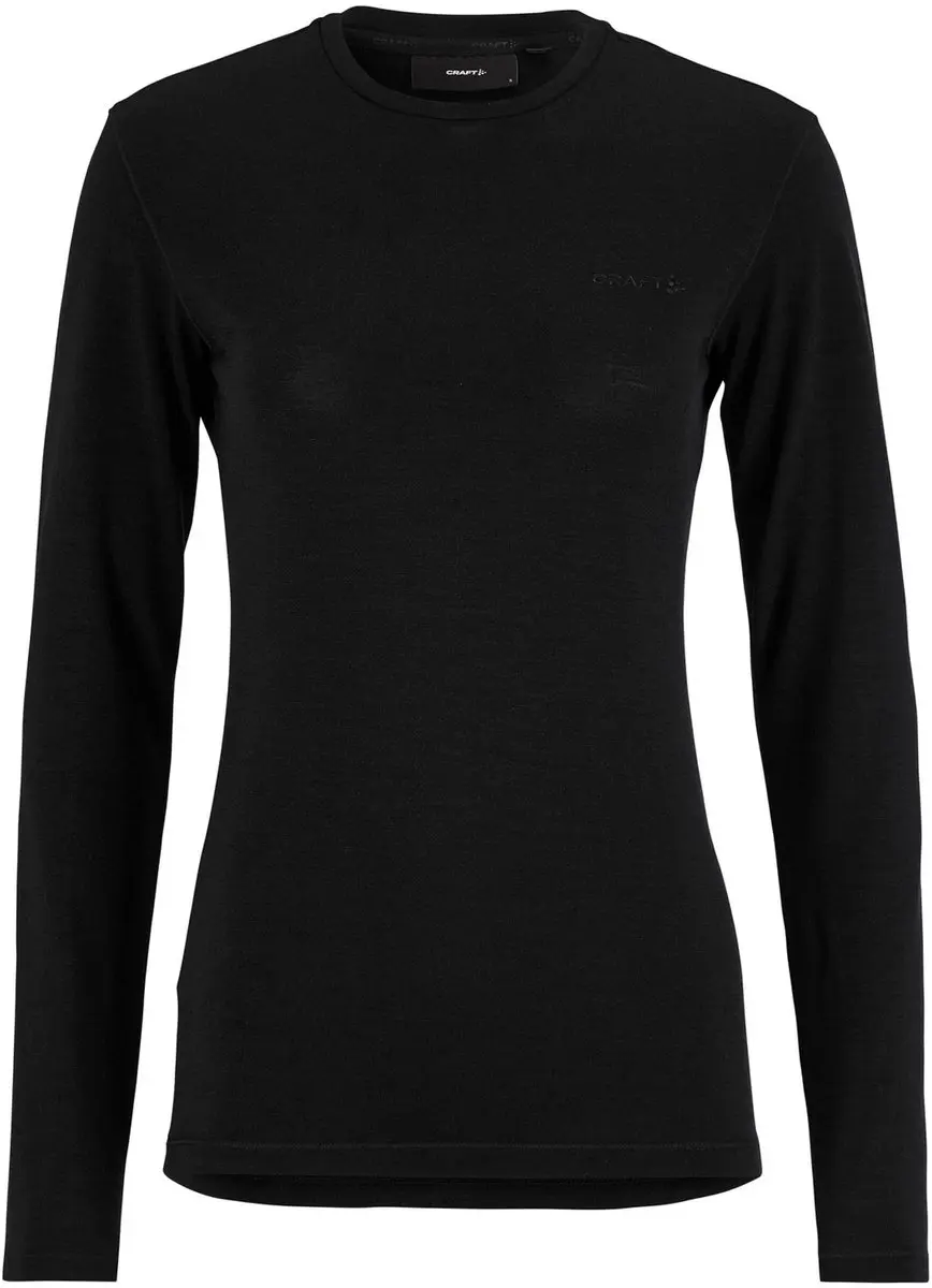 Craft Wool 95 LS Thermo Shirt Dames L - Zwart - afbeelding 3 van 5